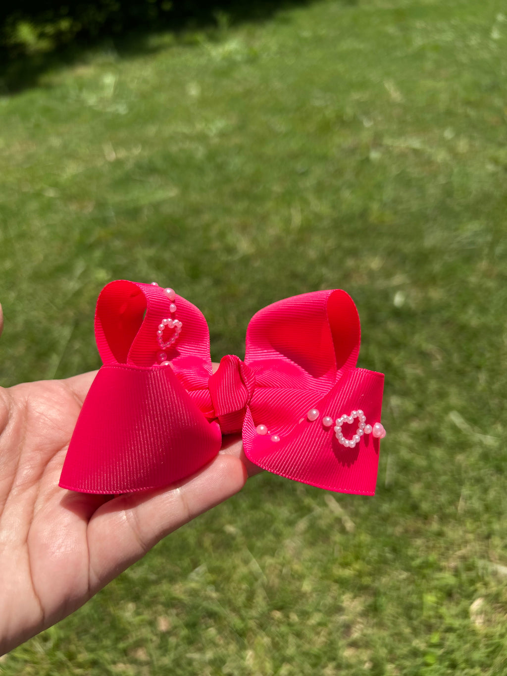 Heart Strand Hot Pink